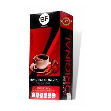 Café Premium Original Hongos Black Fusión 30 Sobres De 3.3 Gramos /con Ganoderma , Shitake Y Maitake
